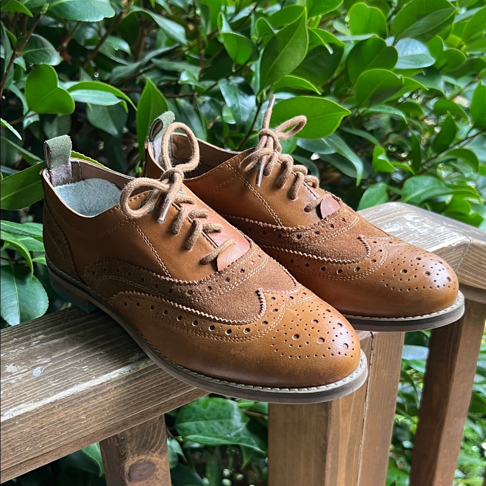 Classic Brown Leather Brogues